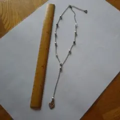 シルバーハートチャームネックレス