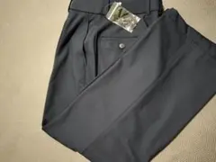 未使用 UNIQLO ネイビーMサイズ タックワイドパンツ 補正済み