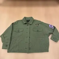 オリーブ色カジュアルジャケット xs