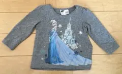 H&M エルサ Tシャツ 4-6M グレー