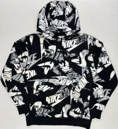 Nike ロゴパターン フリースパーカー size：XL