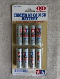 タミヤ　未使用ミニ四駆ニカドバッテリー電池８本セット ミニ四駆 タミヤ単3型ニカド8本と専用充電器 (ミニ四駆
