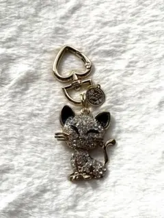ネコちゃん ビジュー キーホルダー 既製品