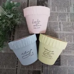 リメイク鉢♡リメ鉢♡リメ缶♡多肉植物♡植木鉢♡素焼き鉢♡3号鉢5個