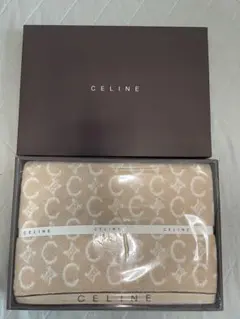 CELINE ロゴ入り ベージュタオル