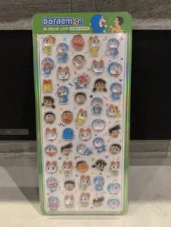 韓国限定 ドラえもん 3Dクリスタルステッカー ボンボンドロップシール 緑