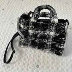 1005b7373】JILL by JILL STUART ツイードフリルバッグ