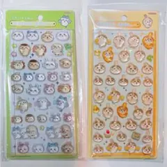 ちいかわボンボンドロップシール(みんなニコニコ・うさぎ)2枚セット　正規品