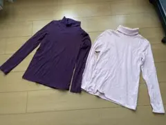 ユニクロ　タートルネック カットソー2枚セット　M