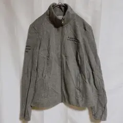 早い者勝ち✨ジャケット フルジップジャケット グレー シンプル 企業ロゴ