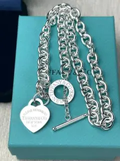 極美品 Tiffany & Co. チョーカー　ハートタグ　トグル　リターントゥ