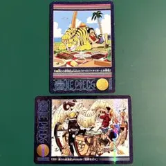 ONEPIECE カードダス ビジュアルアドベンチャー 8 ルフィ 昼寝 当時物