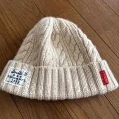 DOUBLE.B ニット帽 ベージュ