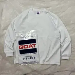 GOAT ゴート 長袖Tシャツ ロンT 無地 7oz ホワイト 白 Lのサムネイル