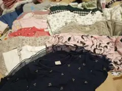 100サイズトップス長袖オシャレ着