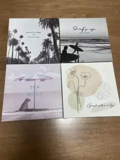 アートプリント4点セット 15cm×15cm