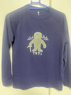 YETI 長袖カットソー 140 ネイビー　モンベル