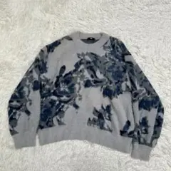 HARE ハレ シャギーニット 花柄 アソートガラシャギープルオーバー グレーのサムネイル