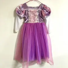 ディズニーラプンツェル風ドレス パープル ピンク キッズ サイズ　110