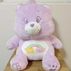 タグ付　ケアベア™ ミルキーカラーお座りBIGぬいぐるみ　パープル