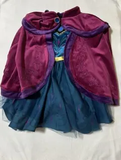 【2点セット】リトシー　エルサ 戴冠式　ドレス/ケープ　アナ雪