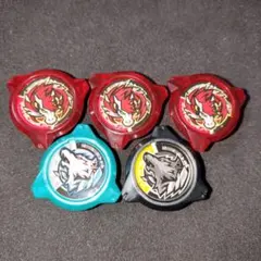 【新品】ベイブレードX ロックチップ ペガサス3個 ウルフ2個 計5個セット