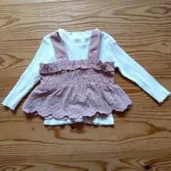 Cottoli フリル付き長袖カットソー