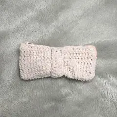 リボンペンケース プリンセスモール　ピンク　編み物 かぎ針編み ポーチ