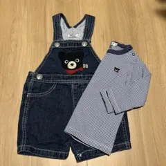 未使用ミキハウスダブルビーサロペット