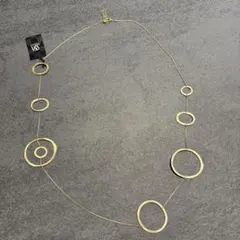 【未使用】サックス・フィフス・アベニュー ロングネックレス ゴールド