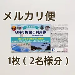 【1枚】藤田観光 株主優待券ユネッサンリゾート下田海中水族館 日帰り施設ご利用券