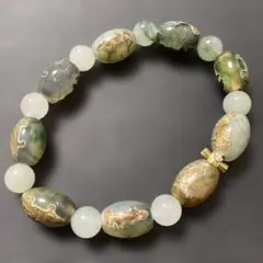 最終値下げ‼️観音天珠と翡翠天然石ブレスレット