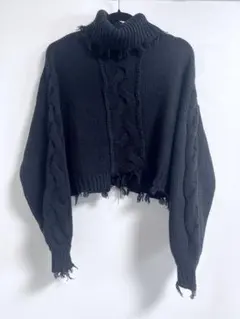 最終値下げ　jouetie ダメージニット