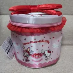 Mezzo Piano x Hello Kitty バニティポーチ レッド