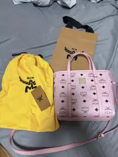 MCM ヴィセトス トートバッグ ピンク ショルダーバッグのサムネイル