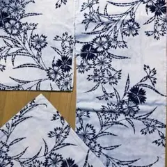 裄68.5】美品 手染め 綿絽 夏着物 高級浴衣 広衿 菊 撫子 桔梗 - メルカリ
