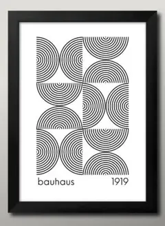 16042■A3アートポスター『バウハウス』絵画 イラスト マット
