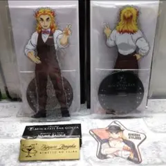 鬼滅の刃 モクテルバー 煉獄杏寿郎 両面アクスタ レプリカネームバッジ 