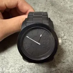 DIESEL ブラック クォーツ腕時計