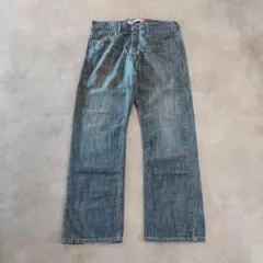リーバイス569 Levis W33 ワイド バギー 青 古着 ヒゲ 22897