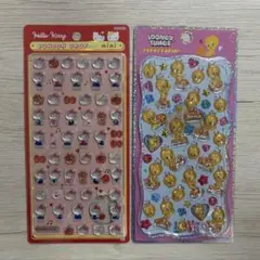 新品 ハローキティボンボンドロップシールミニトゥイーティープチドロップステッカー