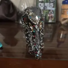 ビーズ装飾の象の置物