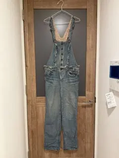 デニム　ブルー オーバーオール　サロペット　美品
