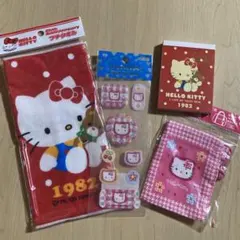 平成レトロ　キティ ♫ カオハナキティ　さくらんぼ　巾着　シール　ステッカー