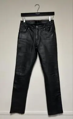 Liugoo leathers/レザー パンツ/size2/黒/牛革
