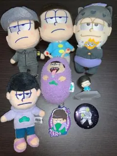 おそ松さん 一松 ぬいぐるみ マスコット ラバーストラップ 缶バッジ フィギュア