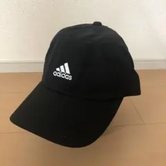 adidas アディダス ベースボールキャップ/フリーサイズ、黒
