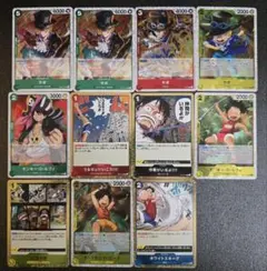 【美品】ワンピースカード　3兄弟　ルフィ　サボ　エース　まとめ　R　SR　C