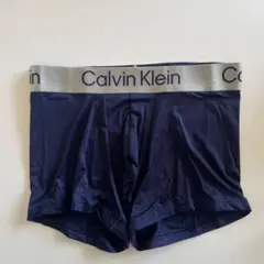カルバンクライン　メンズボクサー　M(S) ネイビーパープル　ナイロン　男性下着のサムネイル