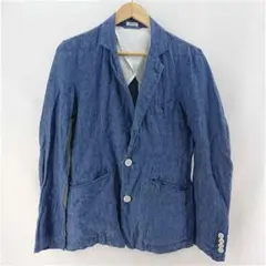 hvc pure linen テーラードジャケット ブルー系 Mサイズ メンズのサムネイル